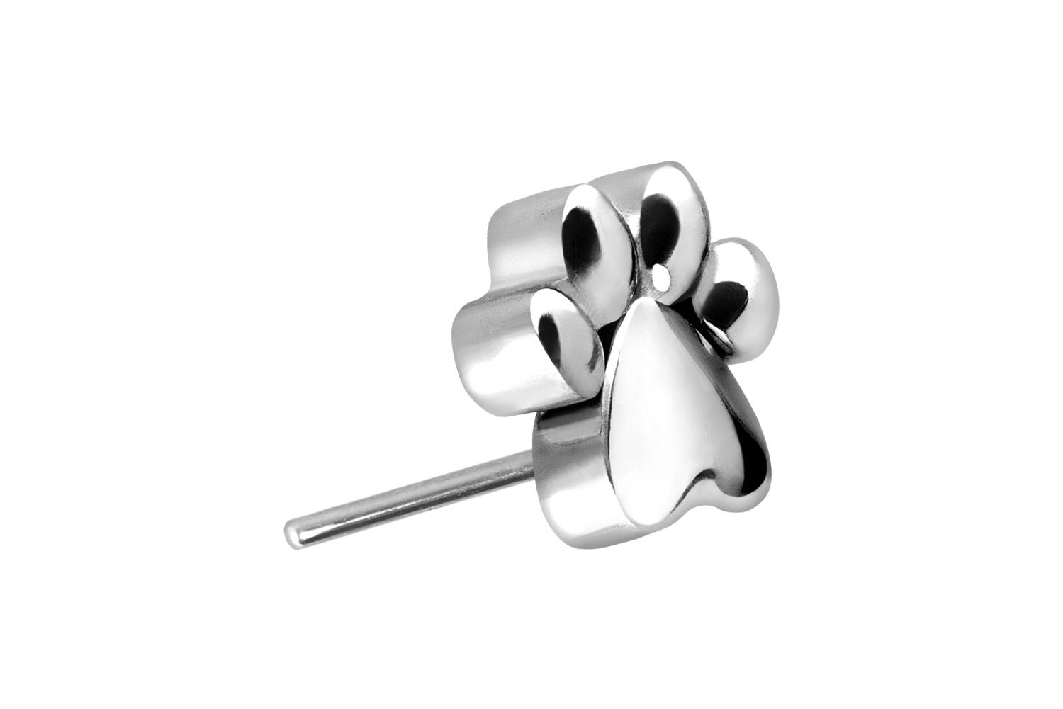 Titan Aufsatz mit Push Pin PFOTE ++SALE++ von Piercingline